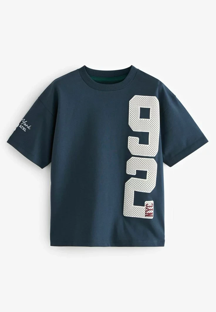 Kids Navy Blue NYC Athletic Graphic Tee – Premium Soft Cotton